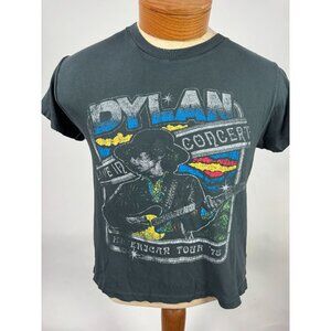 Bob Dylan American Tour 78 Vintage T-Shirt By Daydreamer LA Graphic Print Black